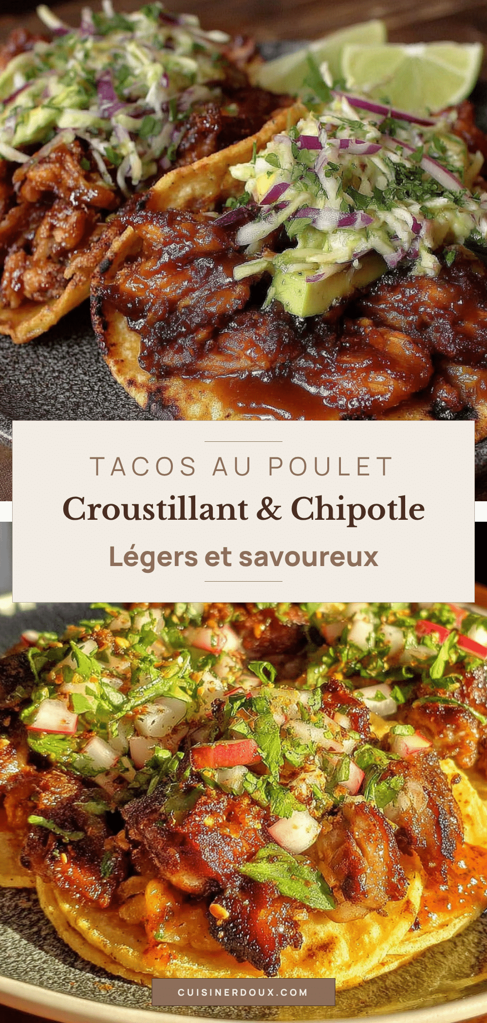tacos au poulet croustillant sauce chipotle recipe