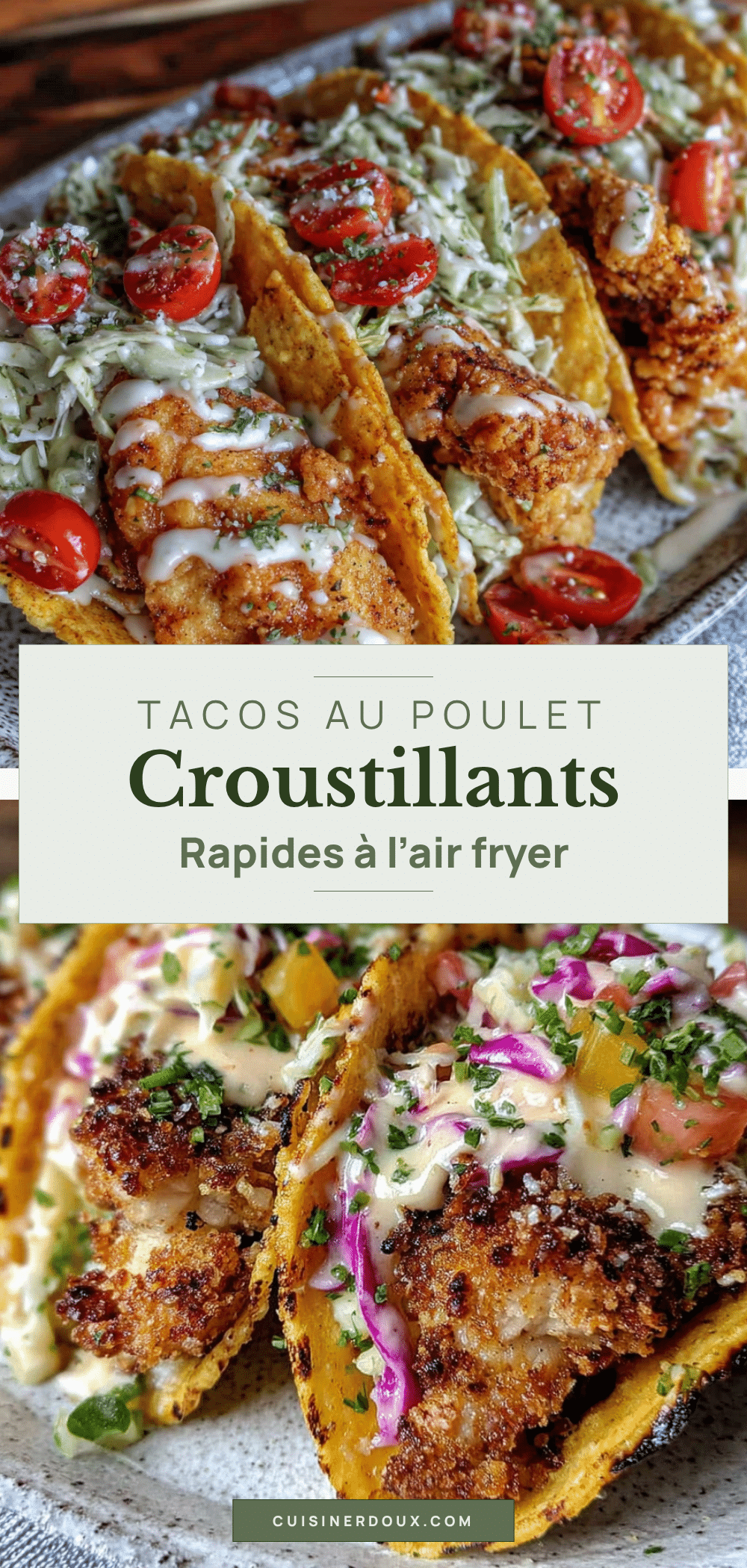 tacos au poulet croustillants à lair fryer recipe