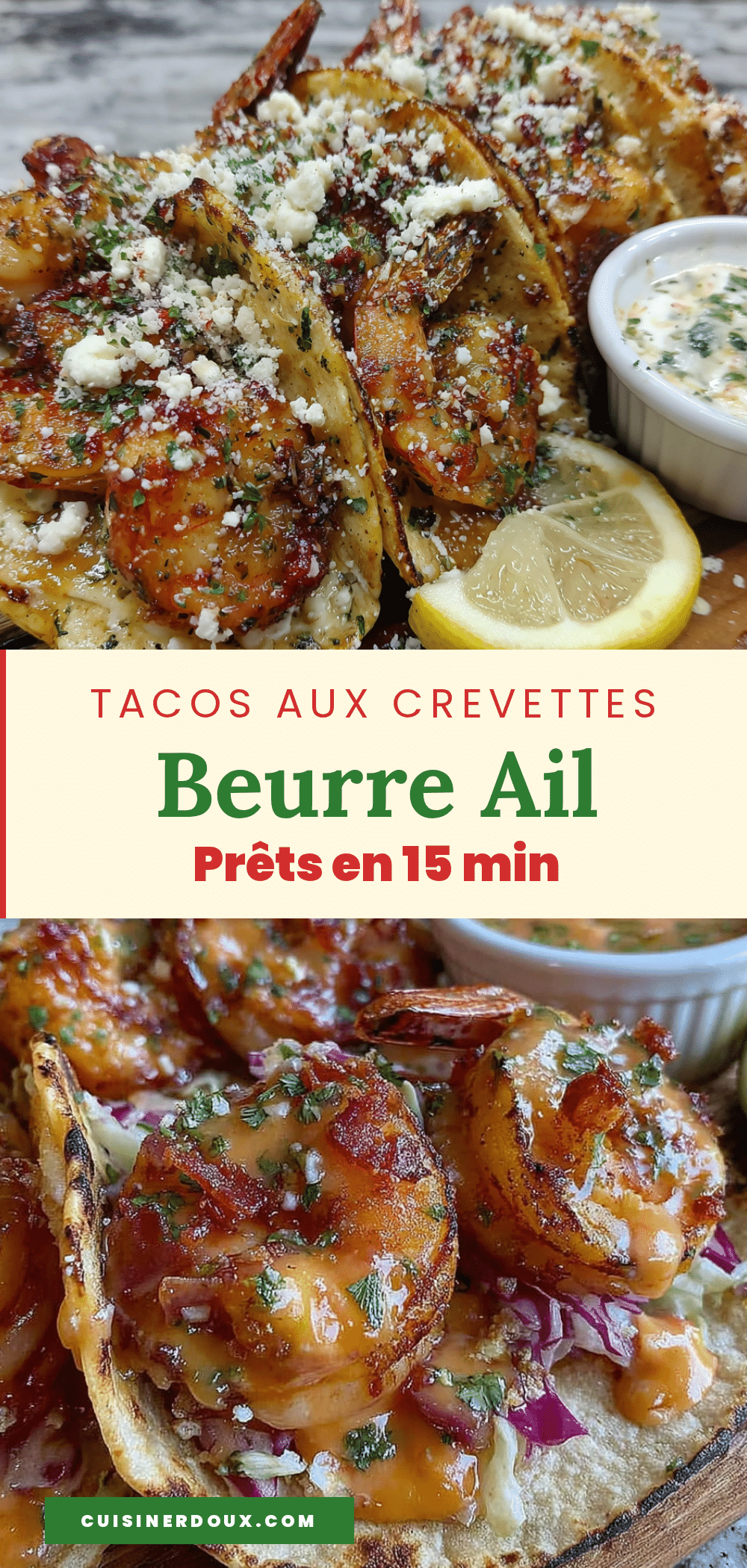 tacos aux crevettes beurre ail recipe