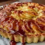 tarte aux pommes légère au caramel beurre salé - featured image