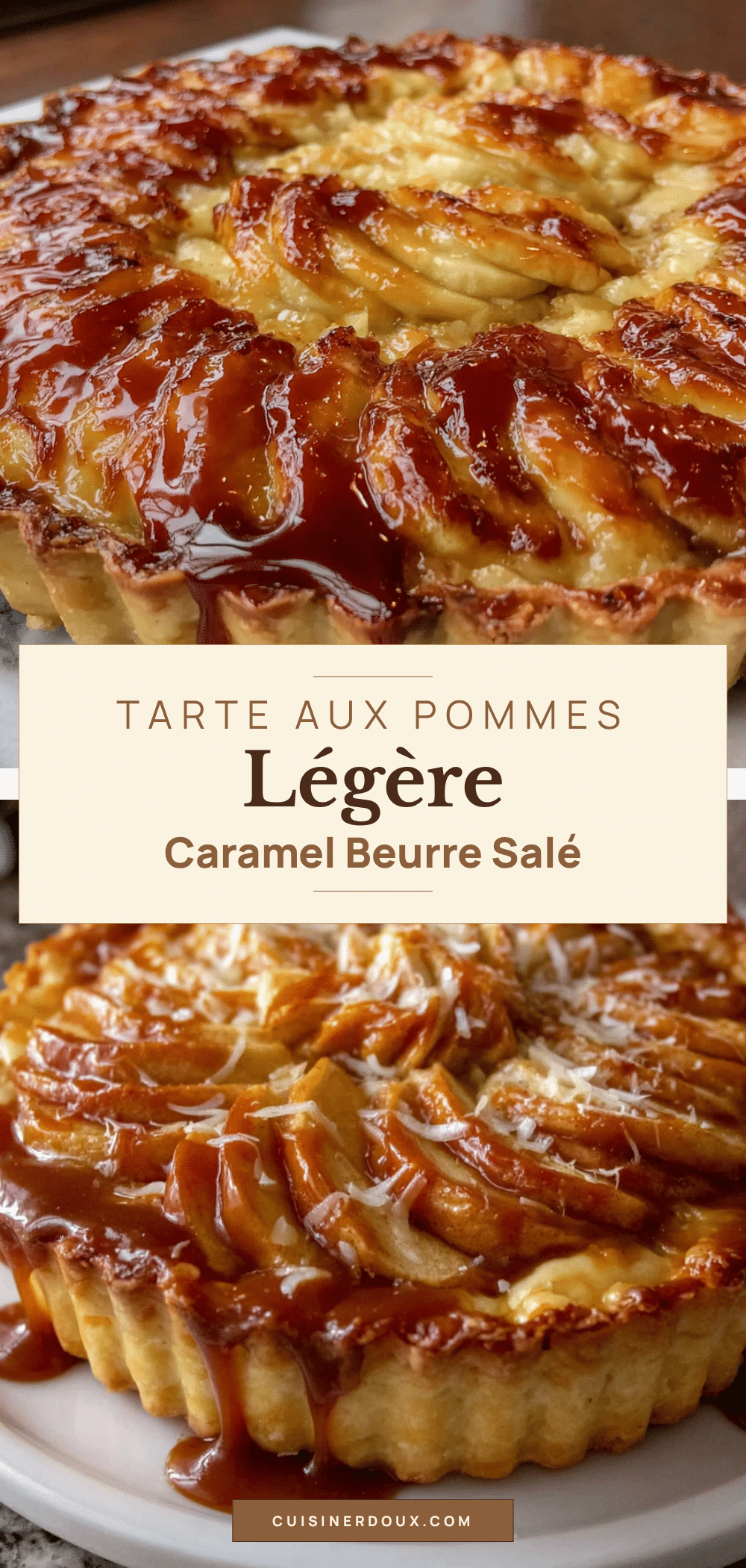 tarte aux pommes légère au caramel beurre salé recipe
