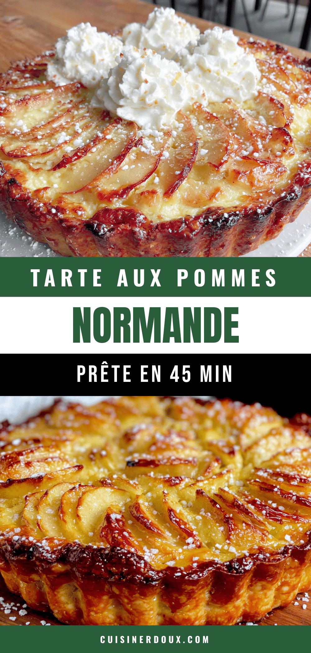 tarte aux pommes normande rapide recipe
