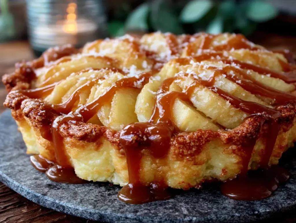 tarte fine aux pommes caramel beurre salé - featured image