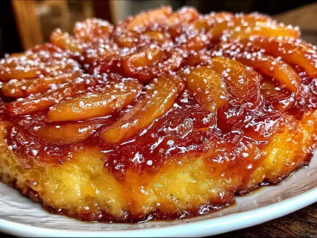 tarte tatin aux pommes caramélisées légère - featured image