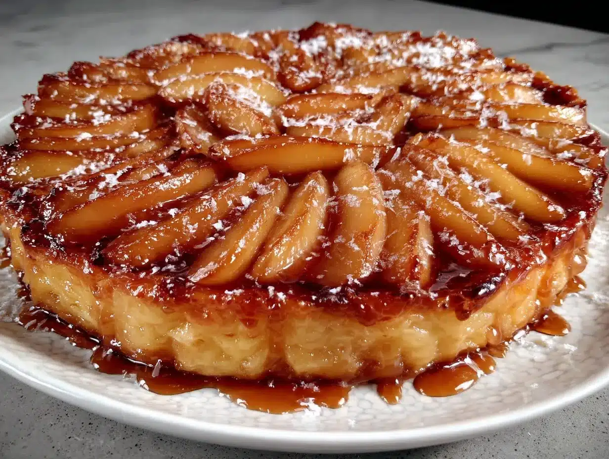 tarte tatin aux pommes caramélisées légère preparation steps