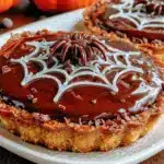 tartelettes toile d’araignée au chocolat crémeux - featured image
