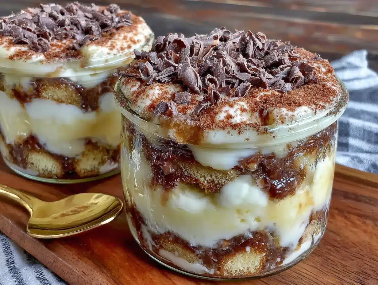 tiramisu classique en pot crémeux preparation steps