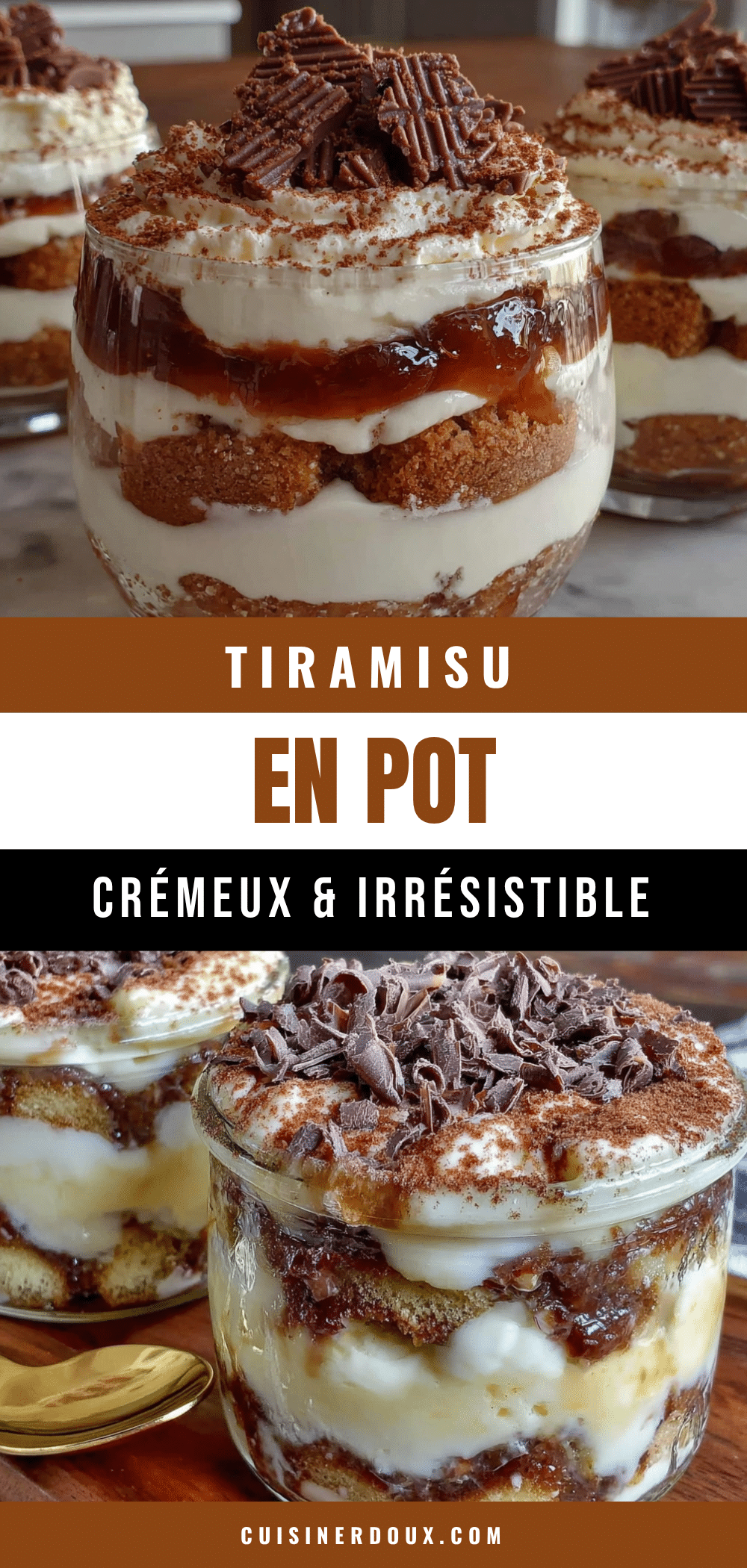 tiramisu classique en pot crémeux recipe