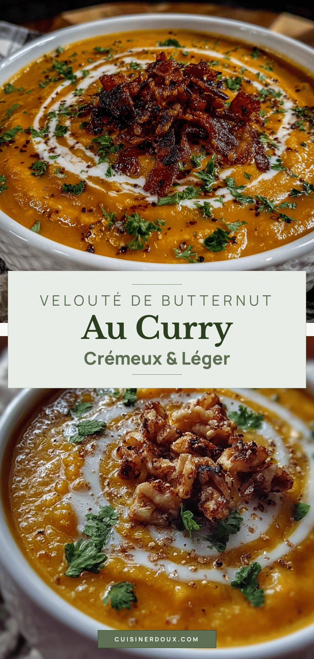 velouté de butternut au curry recipe