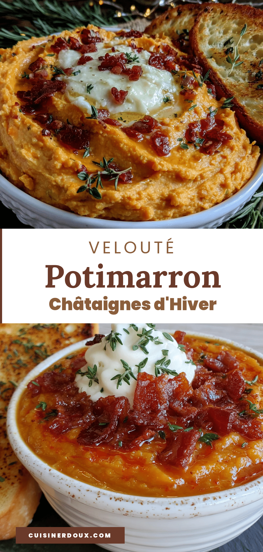 velouté potimarron châtaignes recipe