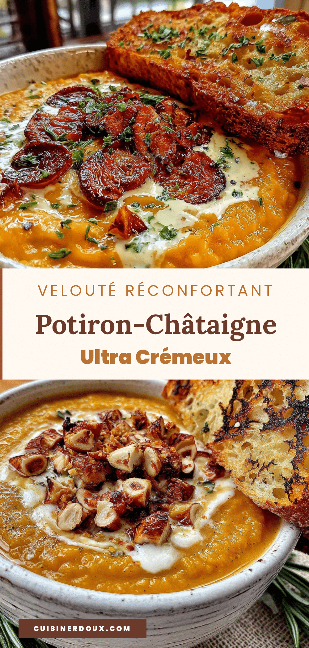 velouté potiron-châtaigne recipe