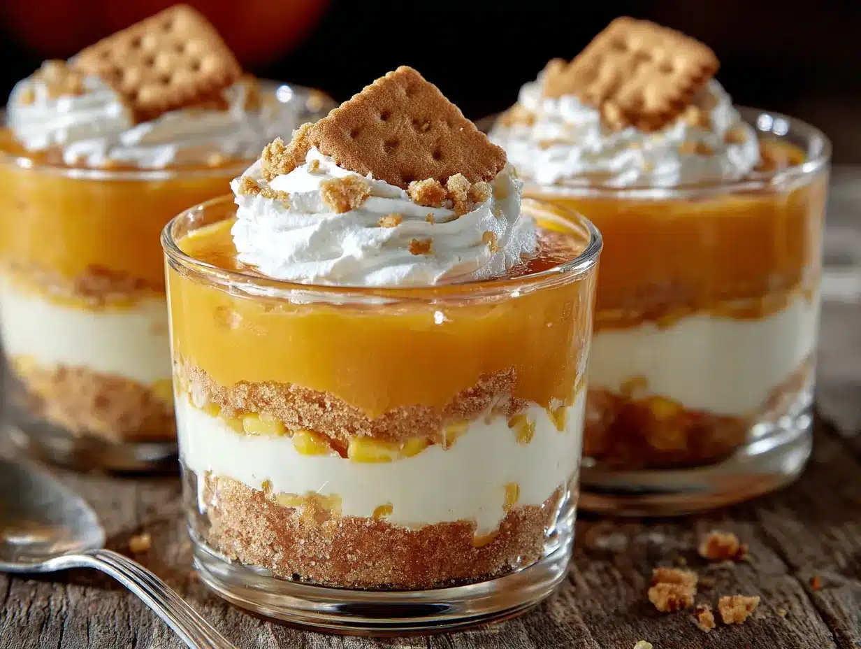 verrines jello candy corn preparation steps
