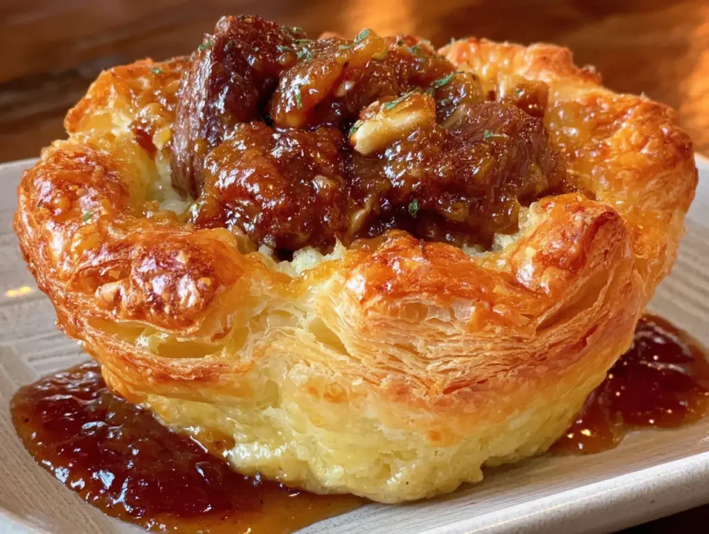 vol-au-vent aux marrons et foie gras - featured image