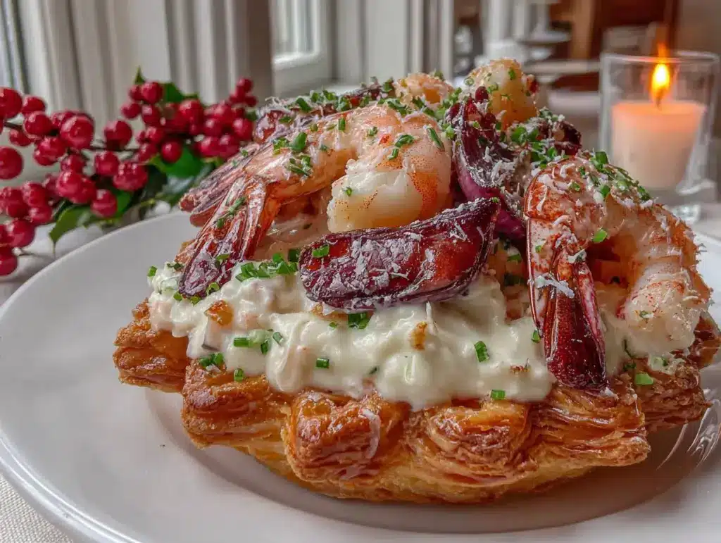 vol-au-vent de Noël aux fruits de mer - featured image