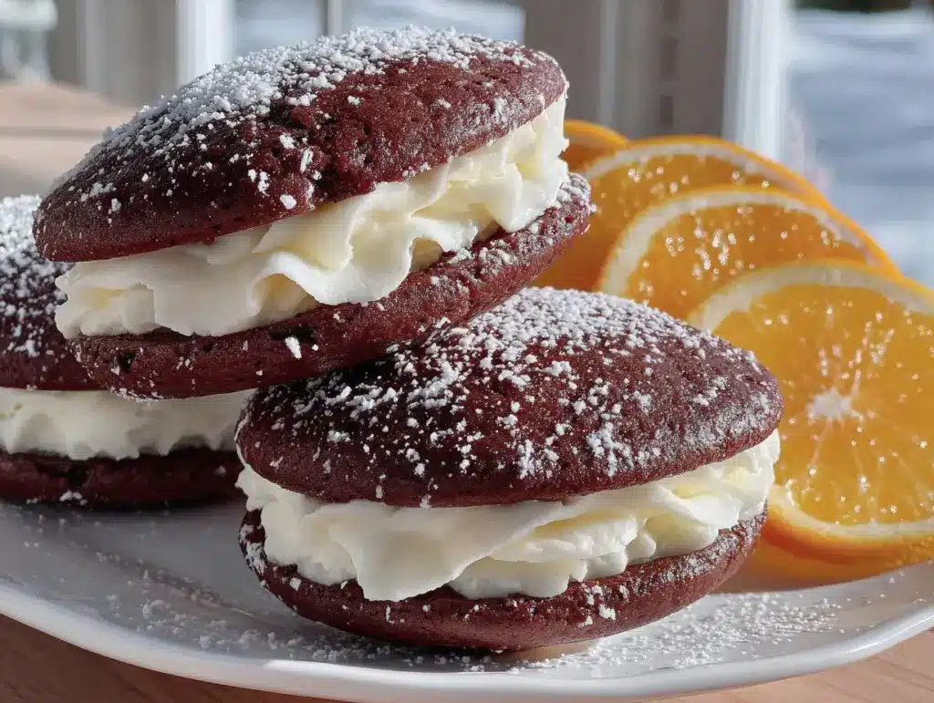 whoopies à l’orange et au velours noir - featured image