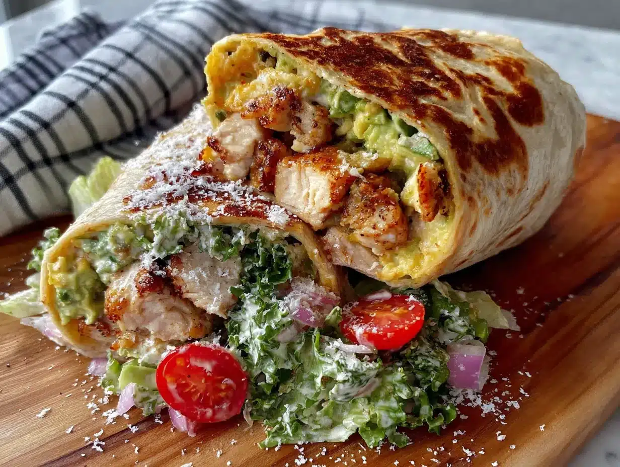 wrap poulet avocat réconfortant preparation steps